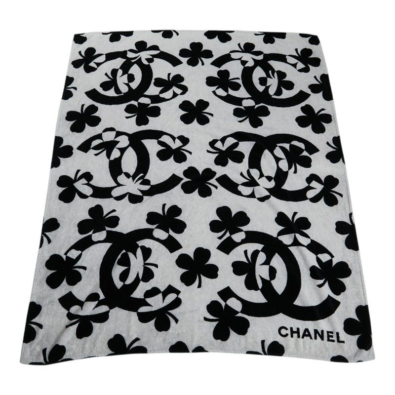 シャネル ココマーク クローバー 四つ葉 モチーフ ビーチタオル