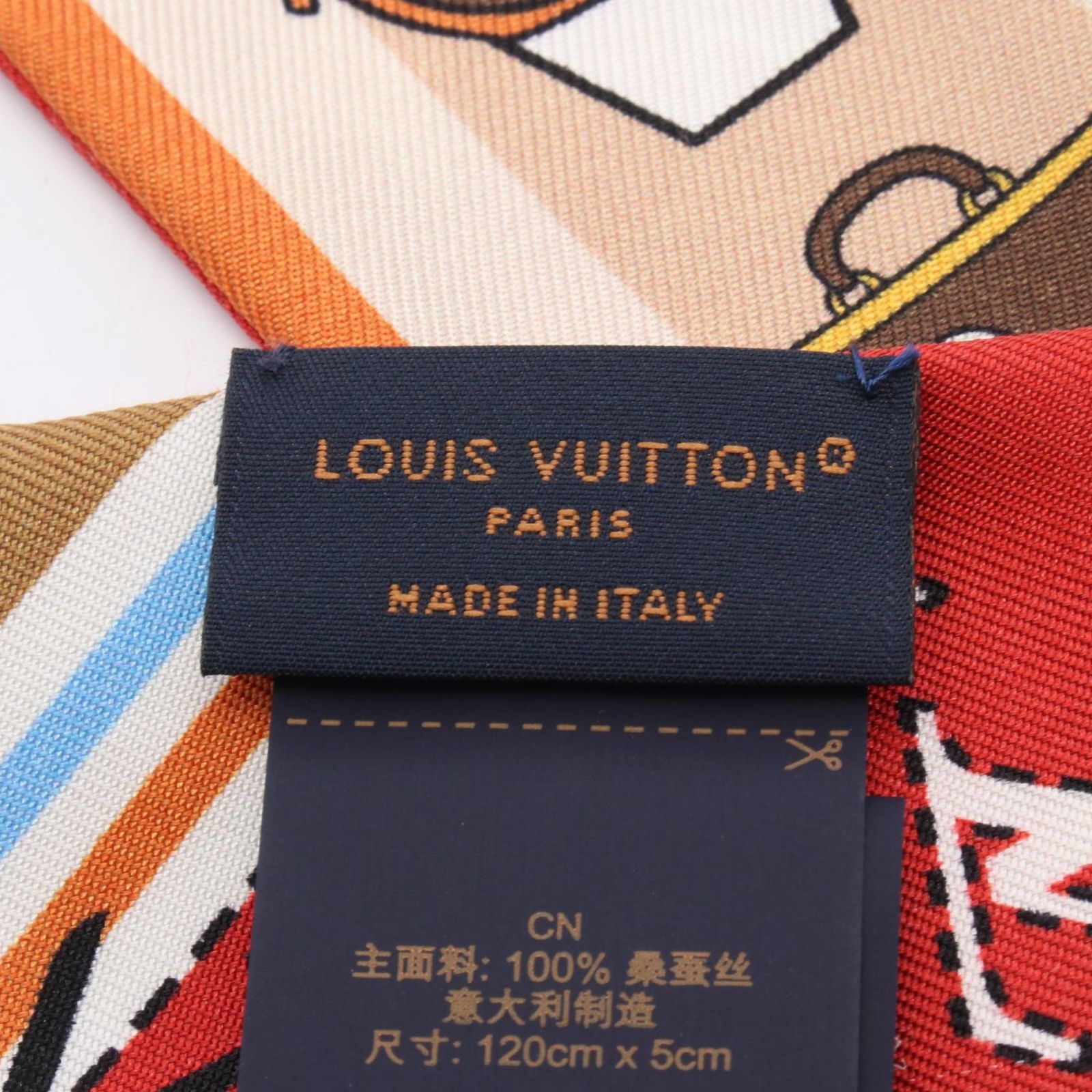 ルイ ヴィトン LOUIS VUITTON スカーフ バンドーBB アニエール ペーパーハウス レッド シルク スカーフ レッド マルチ M96259 レディース Used A