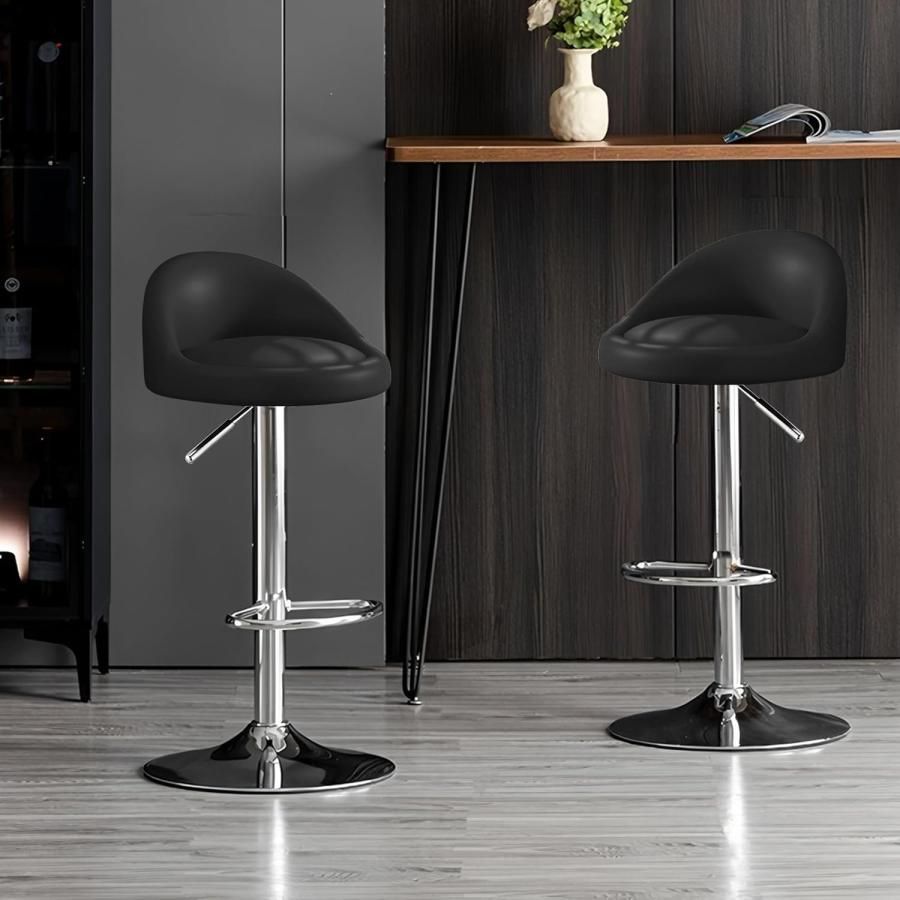 バースツール、バーの高さのバースツール2脚セット、PUレザー
