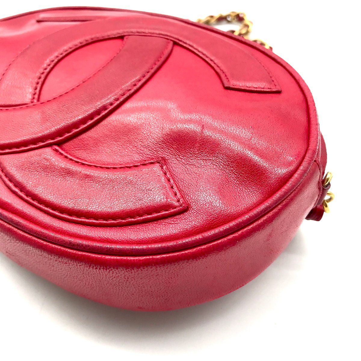 良品 CHANEL シャネル デカココマーク フリンジ ミニ カメラ チェーン ショルダーバッグ 赤 a638 CHANEL - 良品 CHANEL シャネル デカココマーク フリンジ ミニ カメラ