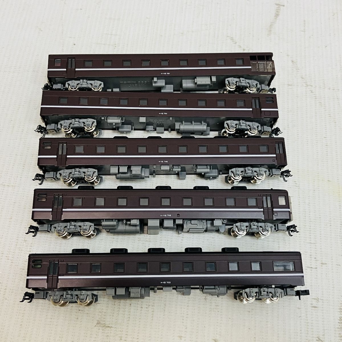 新品未走行 希少品TOMIX JR 12系客車 (やまぐち) セット 92594 トミックス(TOMIX)|JR 12系客車（やまぐち号用茶色客車