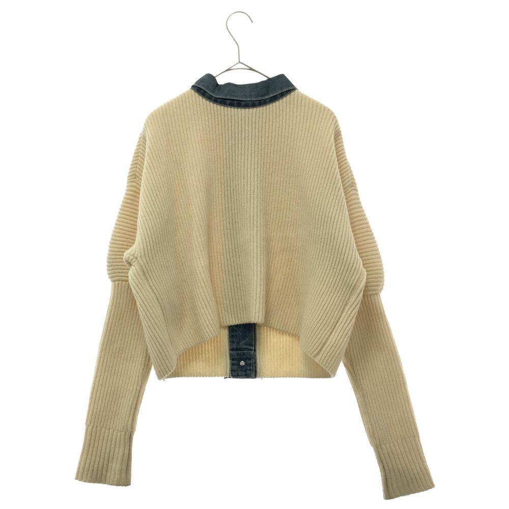 Sacai (サカイ) 20AW DENIM SCARF EMBELLISHED KNIT PULLOVER 20