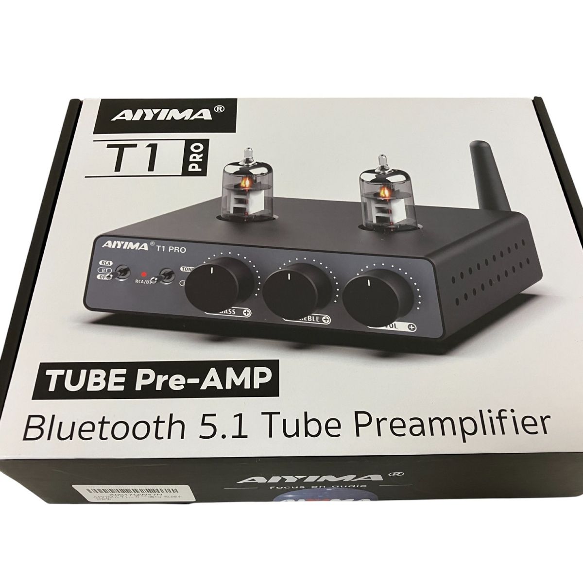 AIYIMA TUBE Pre-AMP T1 PRO 真空管プリアンプ Bluetooth 5.1