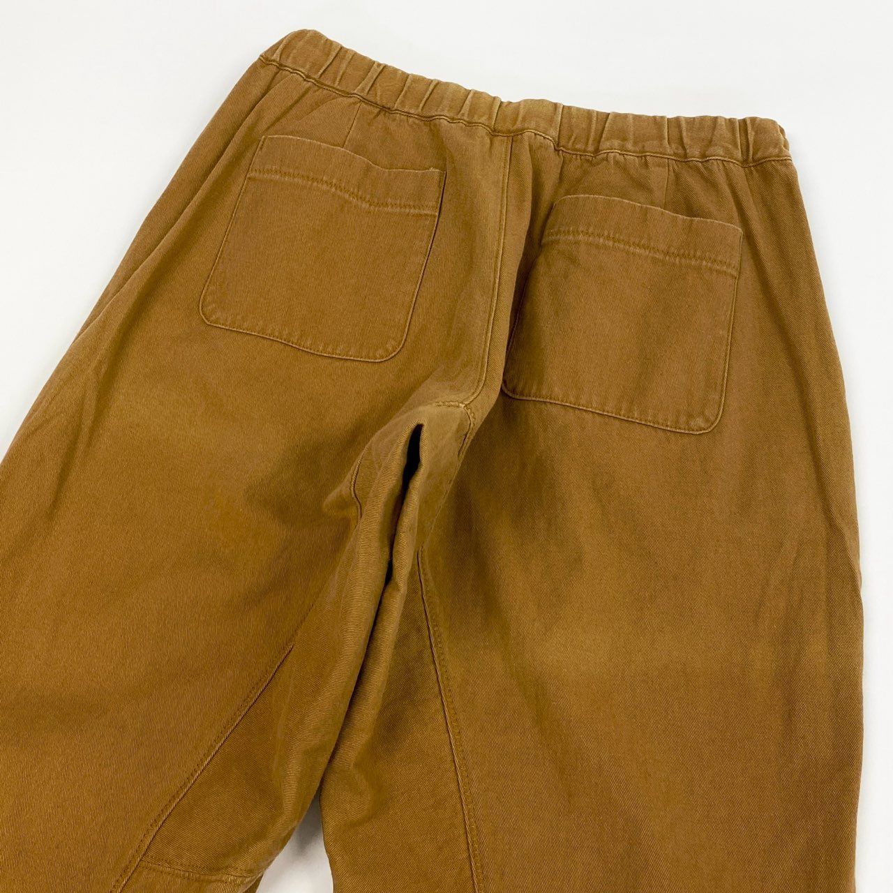 46 j 3 アンダーカバー Co Liツイルイージーパンツ ボトムス PRE ワンポイント刺繍 キャメル コットン メンズo 07 t ワイドパンツ イージーパンツ パンツ メンズ