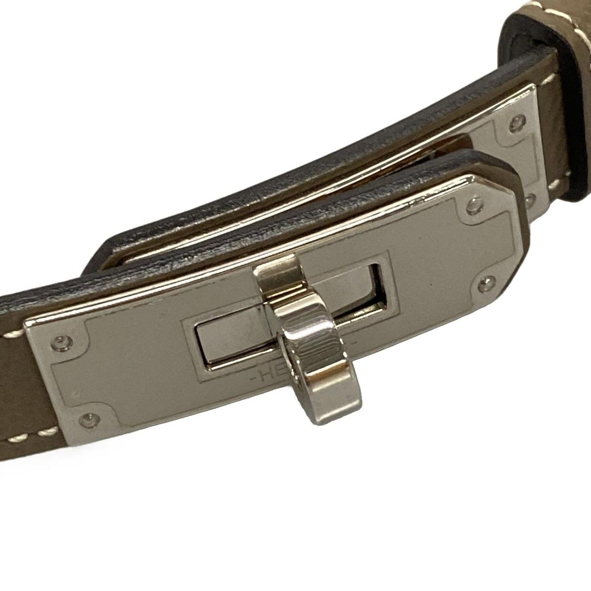 ［美品］エルメス　ケリーベルト　エトゥープ HERMES(エルメス) ベルト美品 ケリー エトゥープ シルバー金具