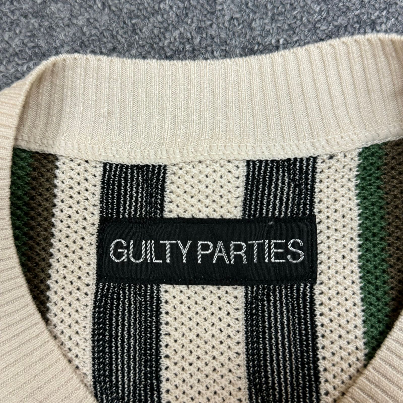 定価40700円 新品 WACKO MARIA 24SS STRIPED JACQUARD KNIT SWEATER 