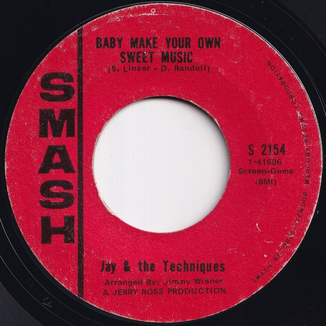 Jay And The Techniques Baby Make Your Own Sweet Music Smash