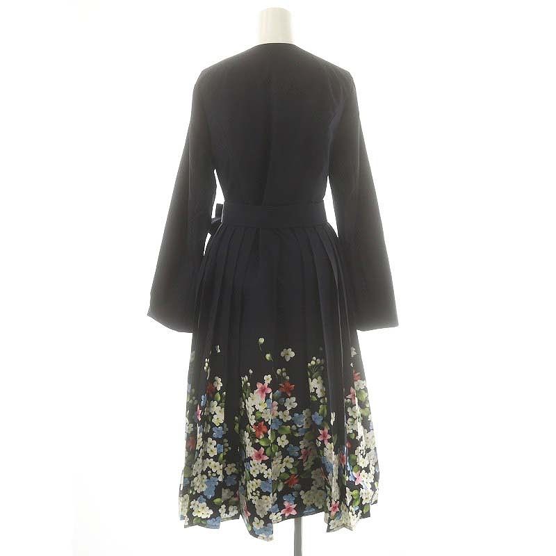 Chesty チェスティ　フラワー プリーツ コート　ワンピース　ベージュ　M Chesty チェスティ フラワー プリーツ コート ワンピース ベージュ M