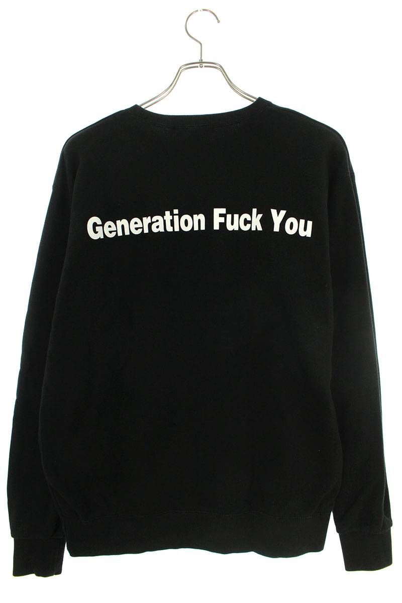 アンダーカバー Generation Fuck Youクルーネックスウェット