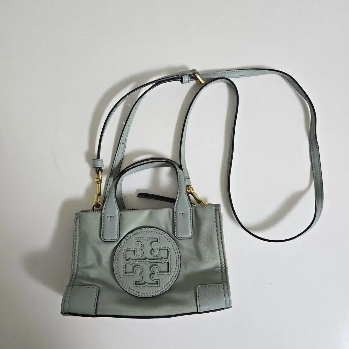 Tory Burch トリーバーチ エラ マイクロ ドット ミント ミニ クロスバッグ トートバッグ