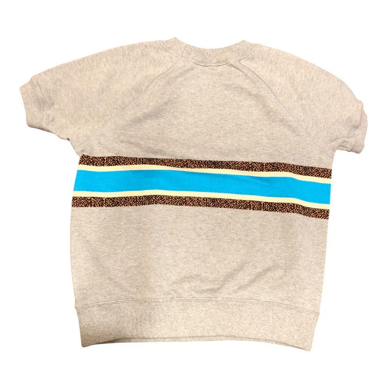 クリスチャン ディオール Christian Dior フラワーロゴ半袖スウェットシャツ グレー コットン レディース 半袖Ｔシャツ