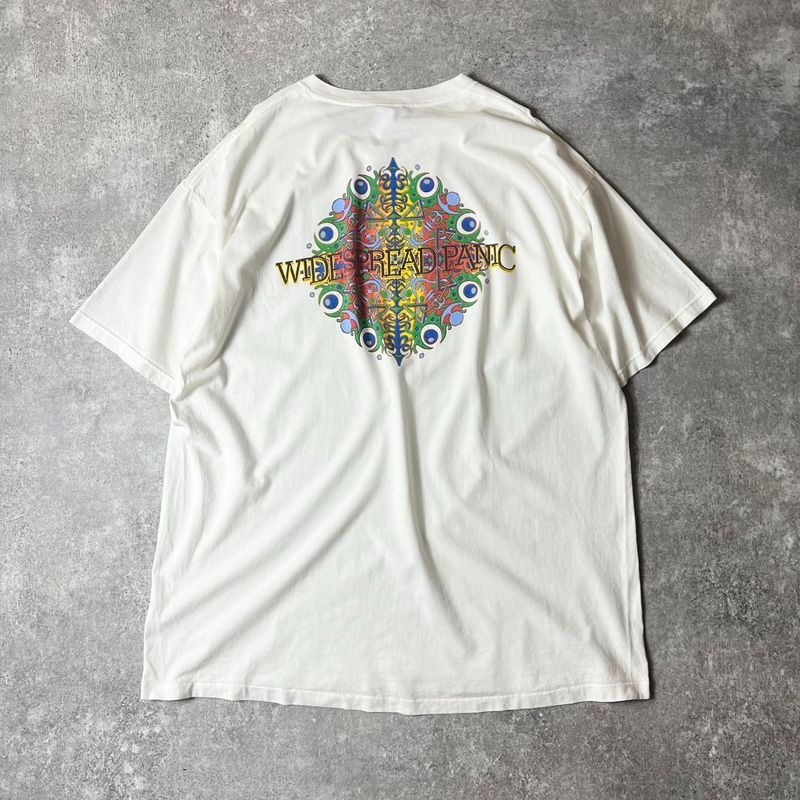 90年代　USA製　DONT PANIC メッセージTシャツ 90年代 USA製 DON'T PANIC メッセージプリントTシャツ メンズL