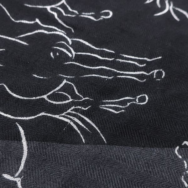 美品！ BOTTEGA VENETA クリムト シルク 大判スカーフ 赤 抱擁