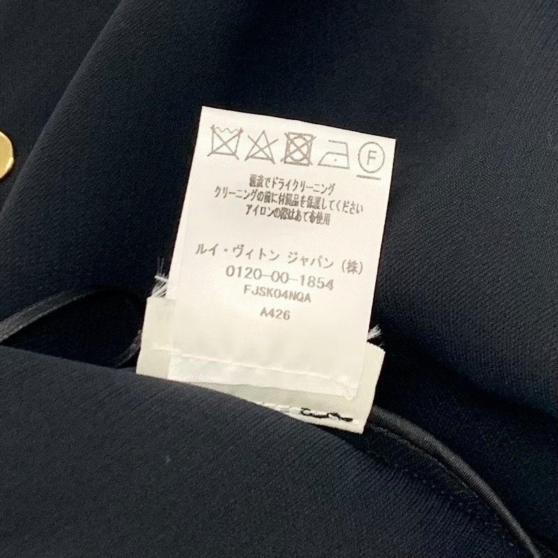 ルイヴィトン LOUIS VUITTON ボトムス ウール ブラック ゴールド 未