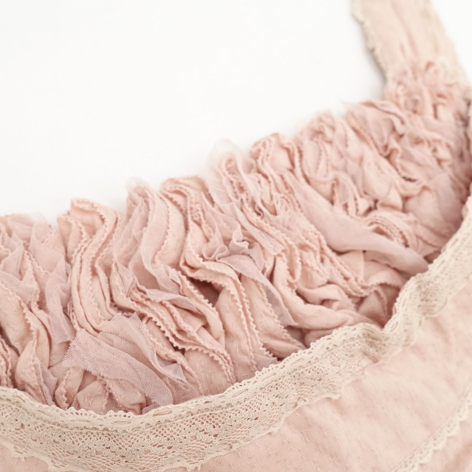 フリルレースキャミソールチュニック