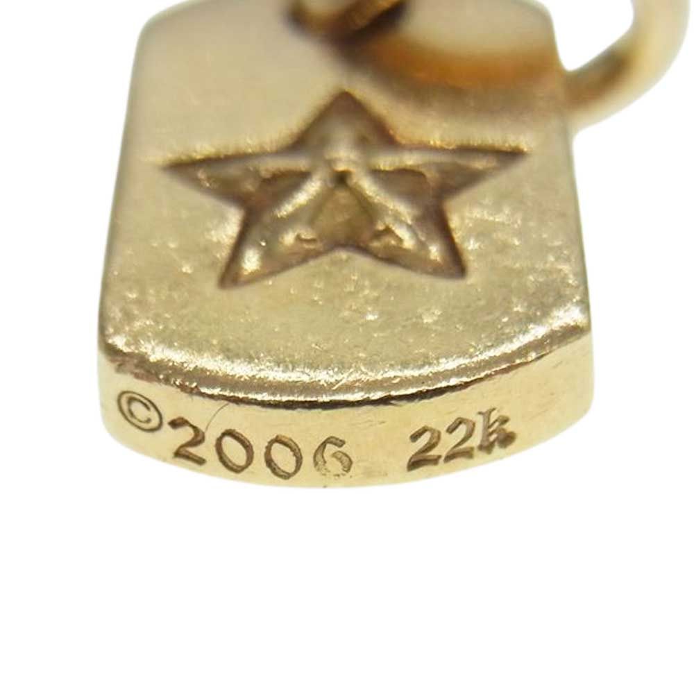 CHROME HEARTS 22Kドッグタグタイニースター チャーム CHROME HEARTS クロムハーツ（原本無） ペンダントトップ 22K DOG TAG