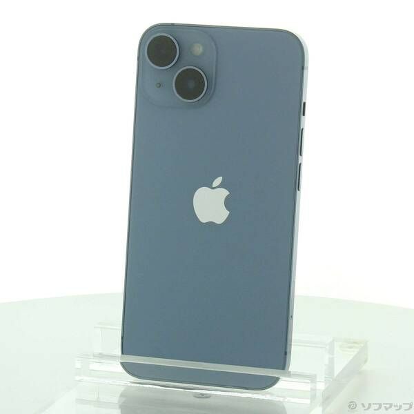 〔中古品〕iPhone14 128GB ブルー MPVJ3J／A SIMフリー【258】