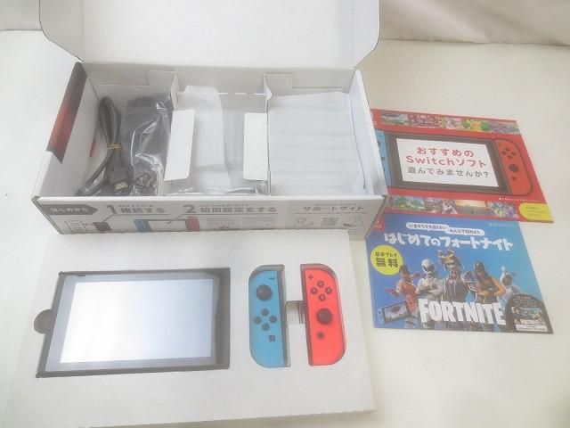 品 ゲーム Nintendo switch ニンテンドースイッチ 本体 HAC-001 動作品 ジョイコン ネオンレッド ブルー き