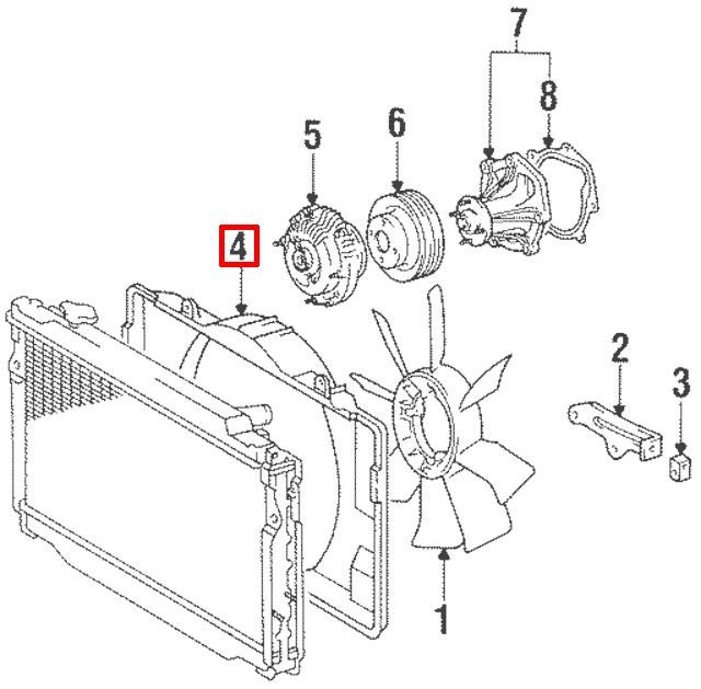 新品 トヨタ純正 80 ランドクルーザー ランクル ラジエーター ファン  