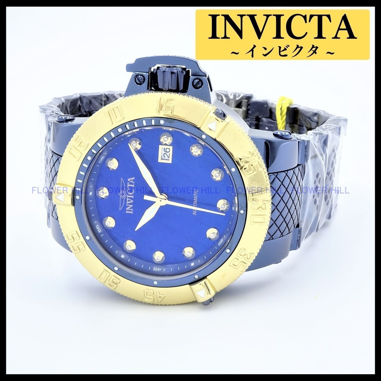 INVICTA 腕時計 高級 SUBAQUA 35621 自動巻き ダイヤモンド-