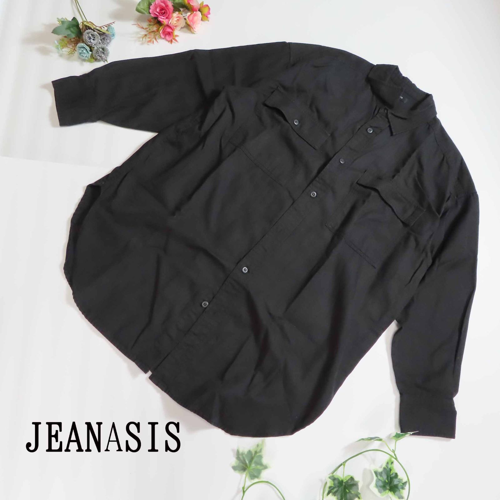 ☆美品【JEANASIS】ジーナシス シャツジャケット オーバーサイズ【F