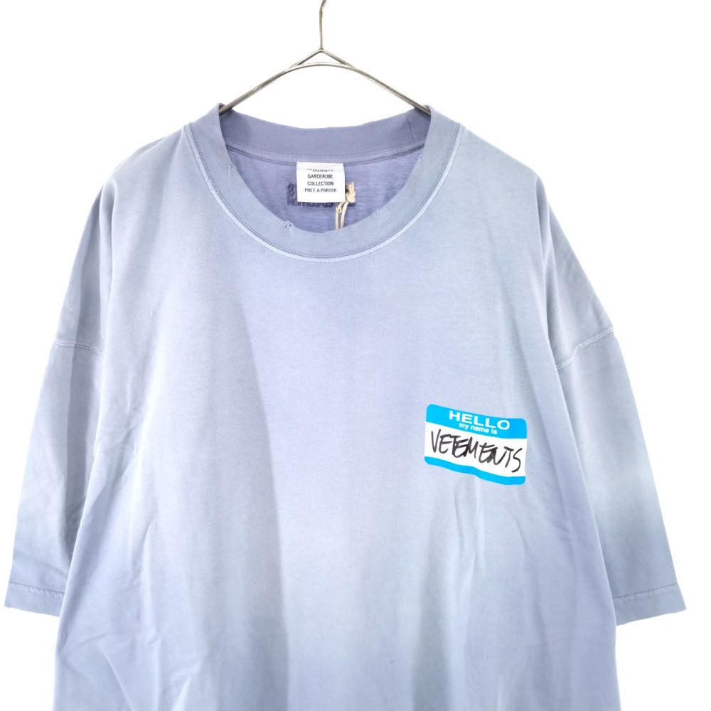 VETEMENTS (ヴェトモン) 23SS HELLO my name is VETEMENTS Cotton T ...