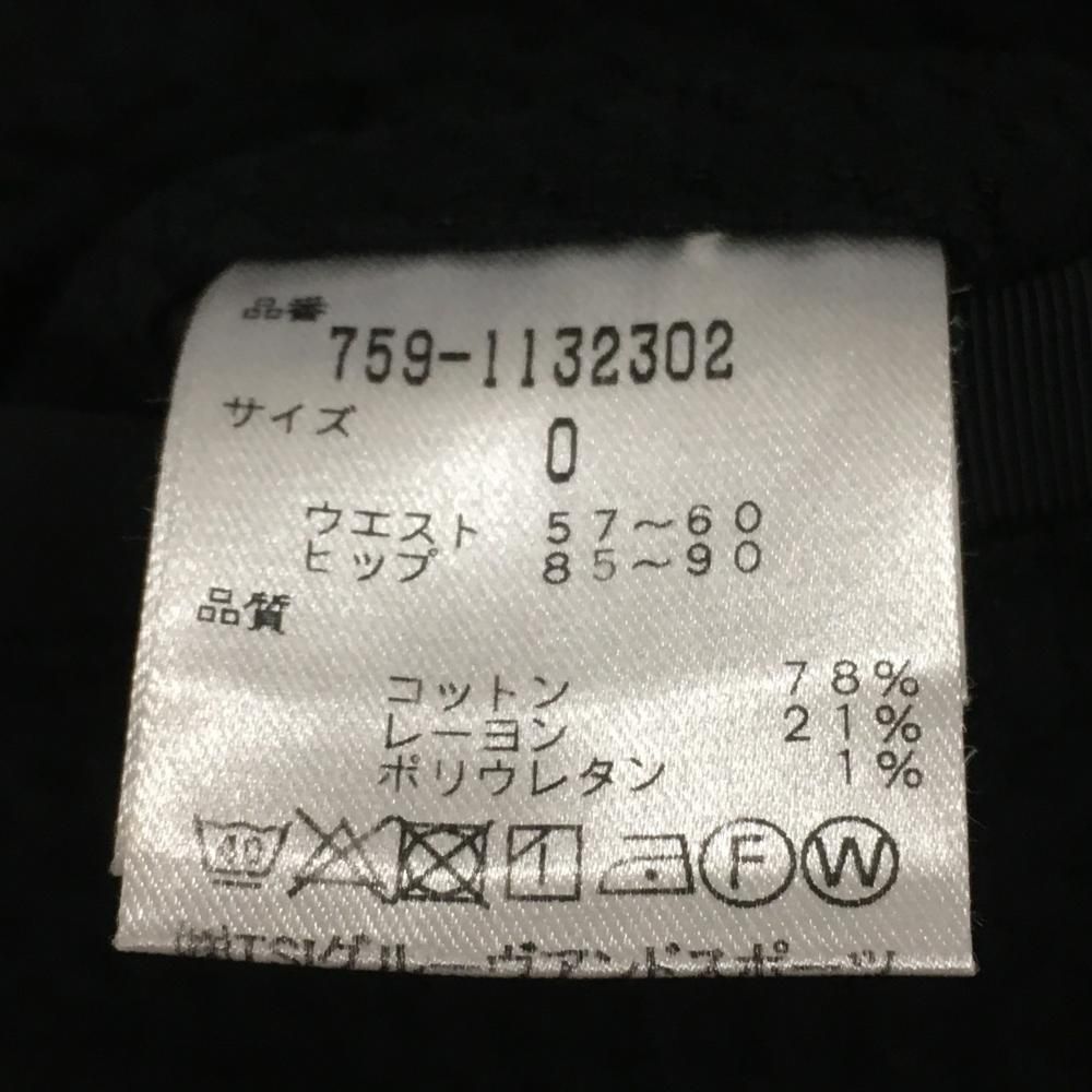 マスターバニー ショートパンツ 黒 織生地 レディース 0(S