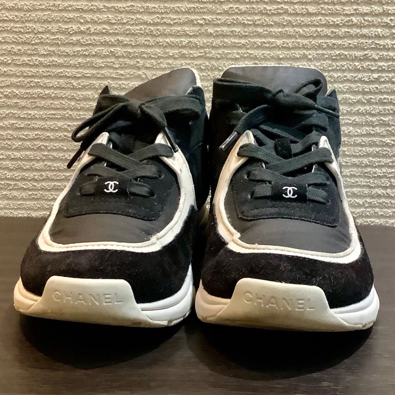 【美品❗️】CHANEL coco マーク　スニーカー　23.0 ブラック brand-bills_n11141155ch