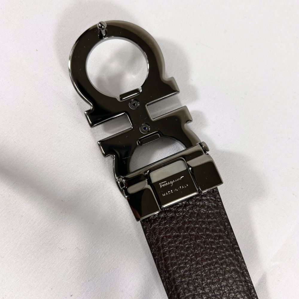 限定セール】新品・未使用 FERRAGAMO フェラガモ ベルト メンズ 67 A254 BLACK ブラック 黒 リバーシブル BROWN ブラウン  レザー サルヴァトーレ フェラガモ SALVATORE FERRAGAMO - メルカリ