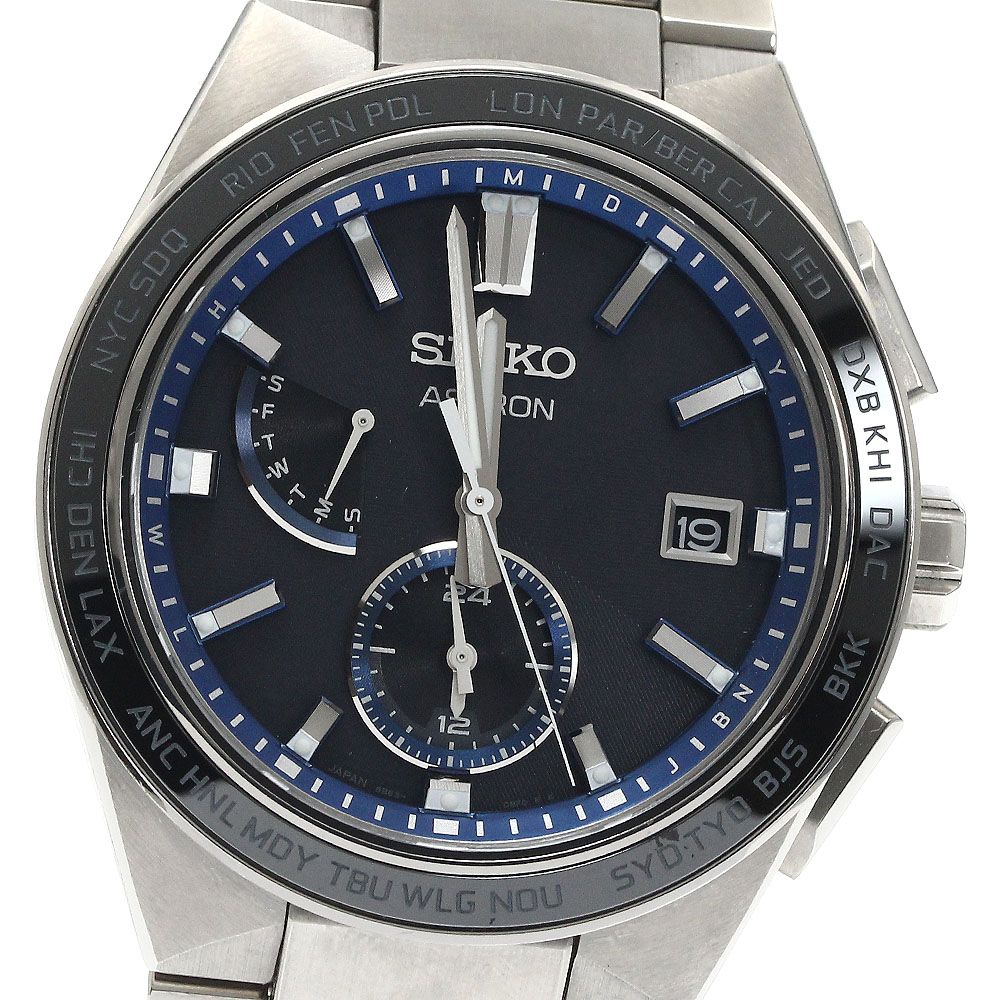 セイコー SEIKO SBXY051|8B63-0BD0 アストロン ネクスター デイデイト ワールドタイム ソーラー電波 メンズ 箱 保証書付き_888788
