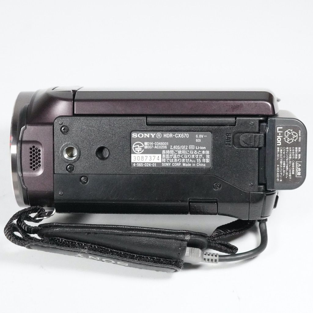 SONY ソニー SONY ソニー HDR-CX670 ブラウン 動作OK 1週間保証 /9407