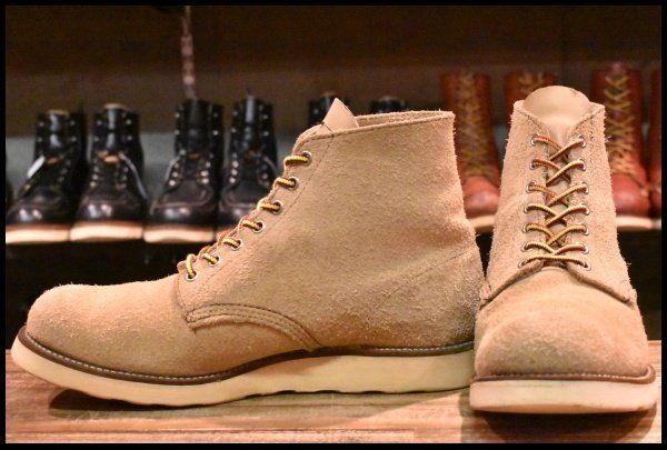 【9E 良品 犬タグ 99年】レッドウィング 8167 スエード アイリッシュセッター ラフアウト プレーントゥ ブーツ redwing HOPESMORE【EJ457】