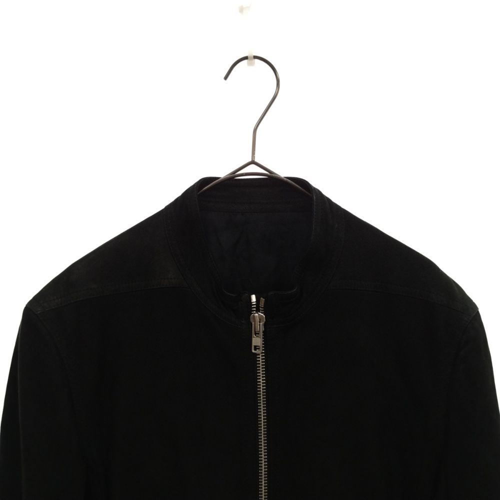 Rick Owens リックオウエンス 15AW STERNBERG NO HOOD JACKET RU15F7763-LK ジップアップヌバックレザージャケット ブラック Rick Owens (リックオウエンス) 15AW STERNBERG NO HOOD JACKET