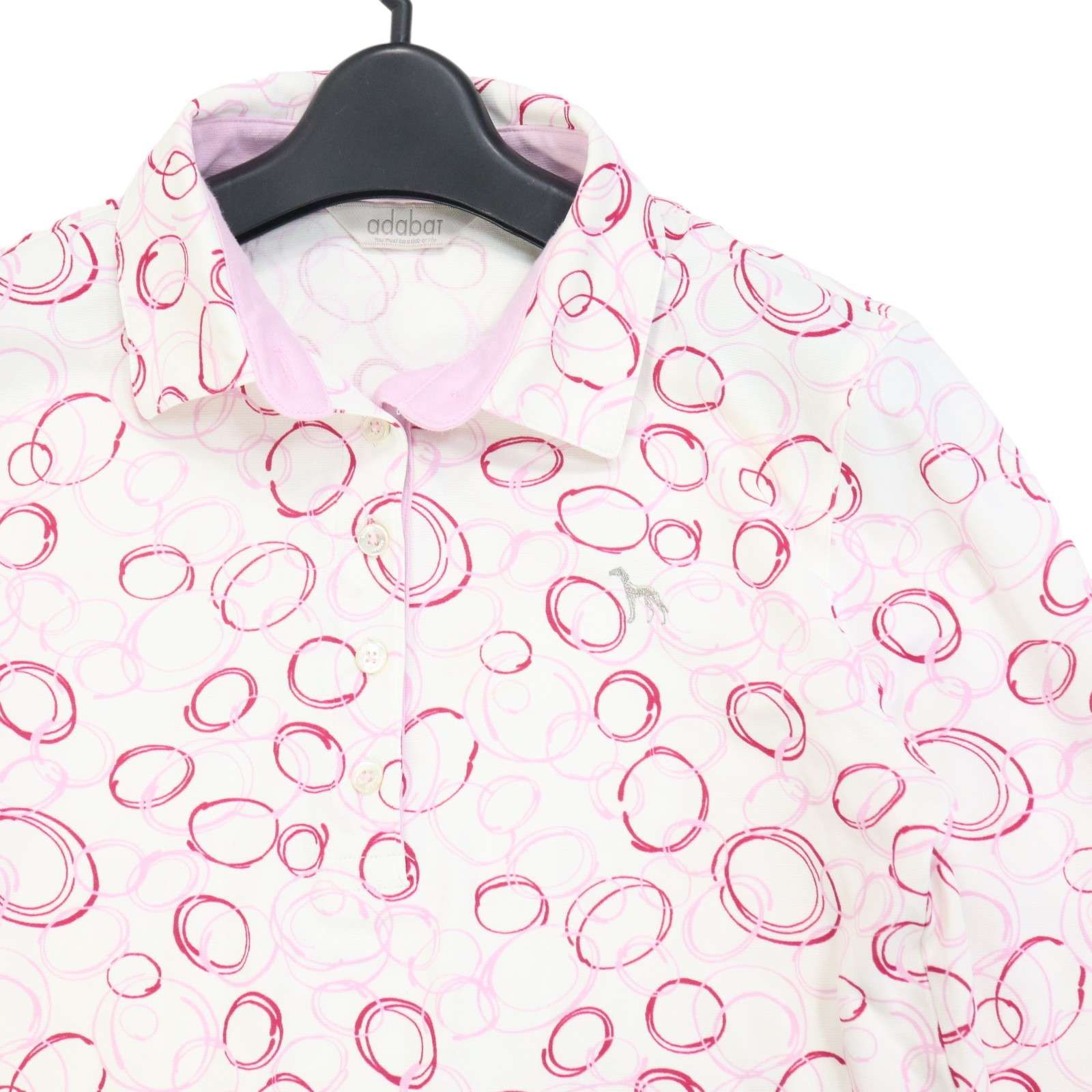 adabat アダバット 通年 犬 刺繍♪ 手書き風 総柄デザイン 長袖