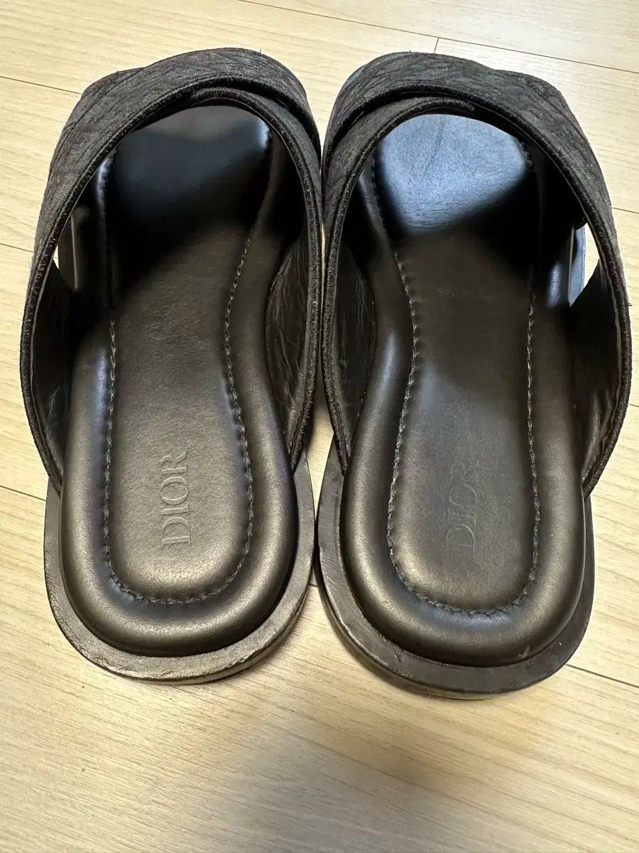 DIOR ディオール エイリアス サンダル 黒 オブリーク ジャカード スリッパ ー
