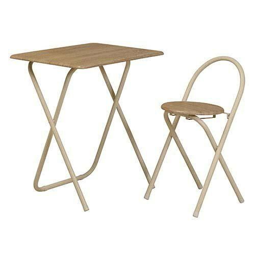 【新品・5営業日で発送】弘益 【 新商品 】Like Vintage フォールディングテーブルセット VTC-6050 (VTC6050NA)【北海道・沖縄・離島への配送】
