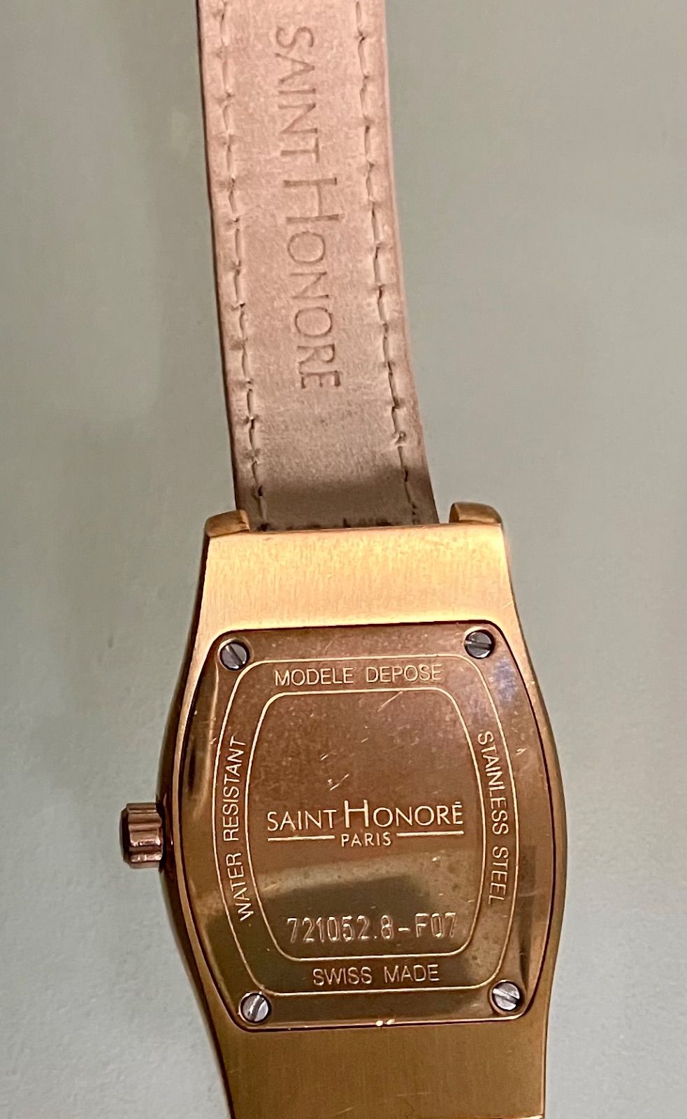 ☆稼動品☆SAINT HONORE サントノーレ☆シェル文字盤☆純正ベルト ☆稼動品☆SAINT HONORE サントノーレ☆シェル文字盤☆純正ベルト