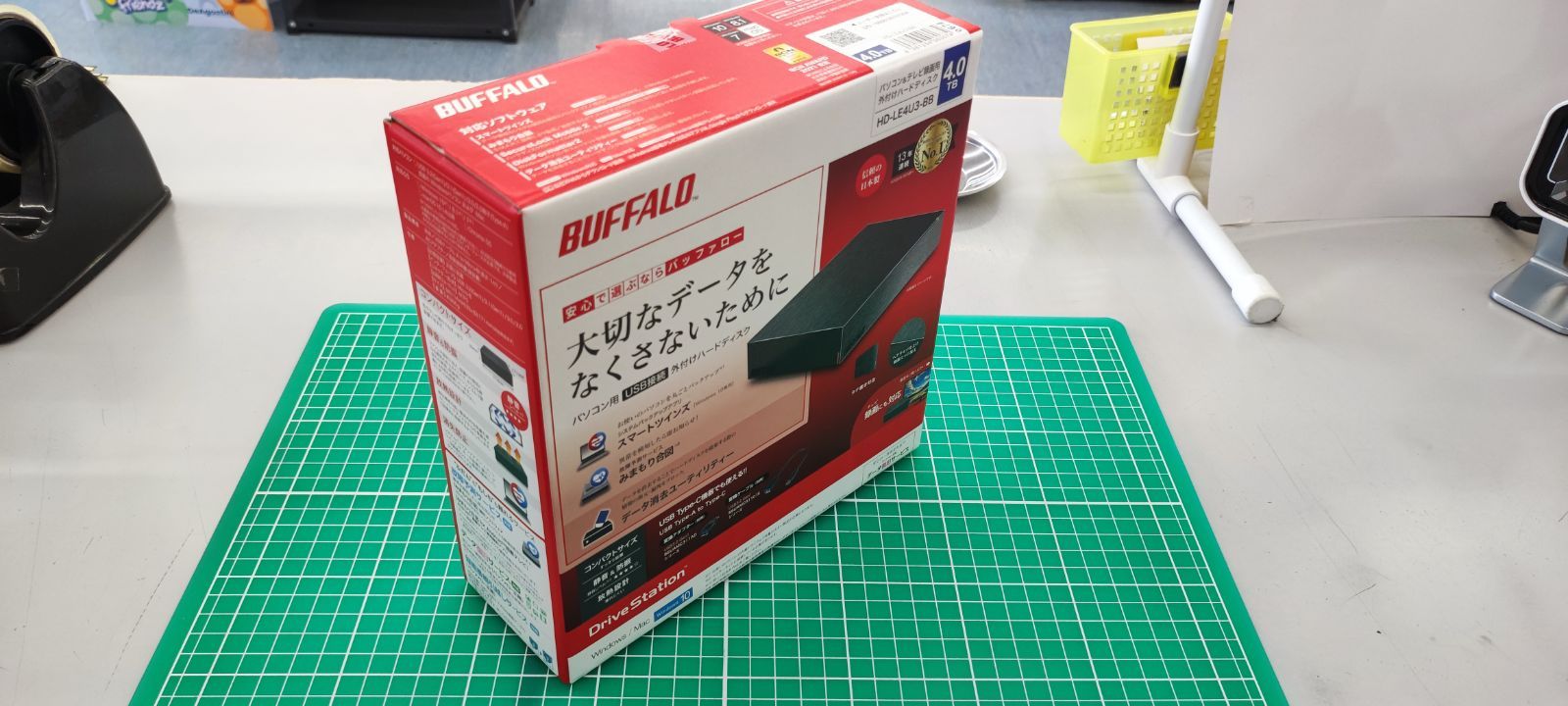 BUFFALO 外付けHDD HD-LE4U3-BB ブラック 4TB 未開封 - メルカリ