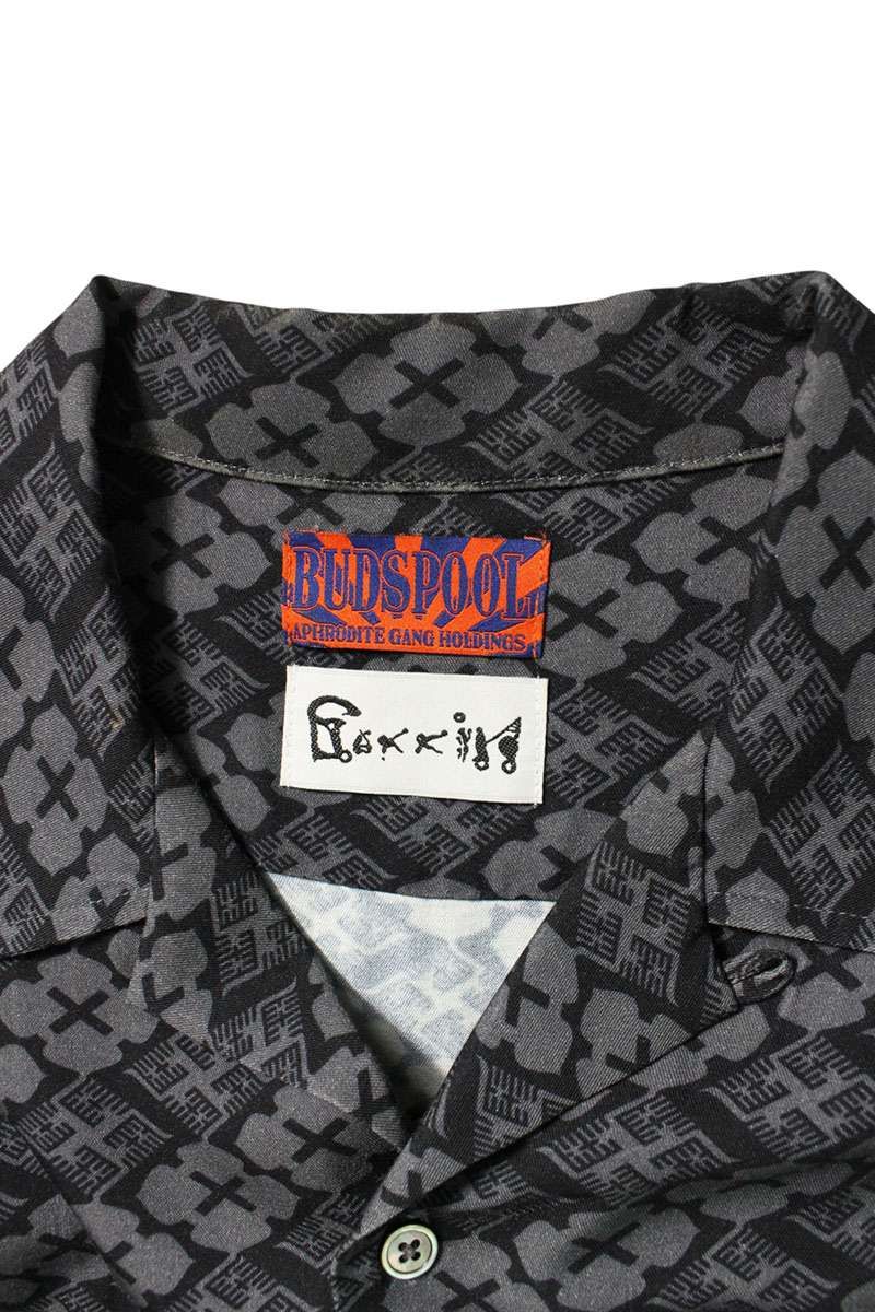 バッズプール 総柄レーヨン半袖シャツ メンズ L - メルカリ 