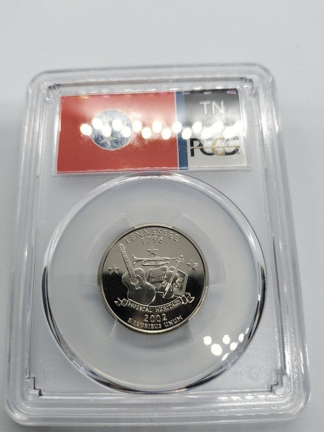 PCGS PR69DCAM 2002年　25セントテネシー　記念硬貨