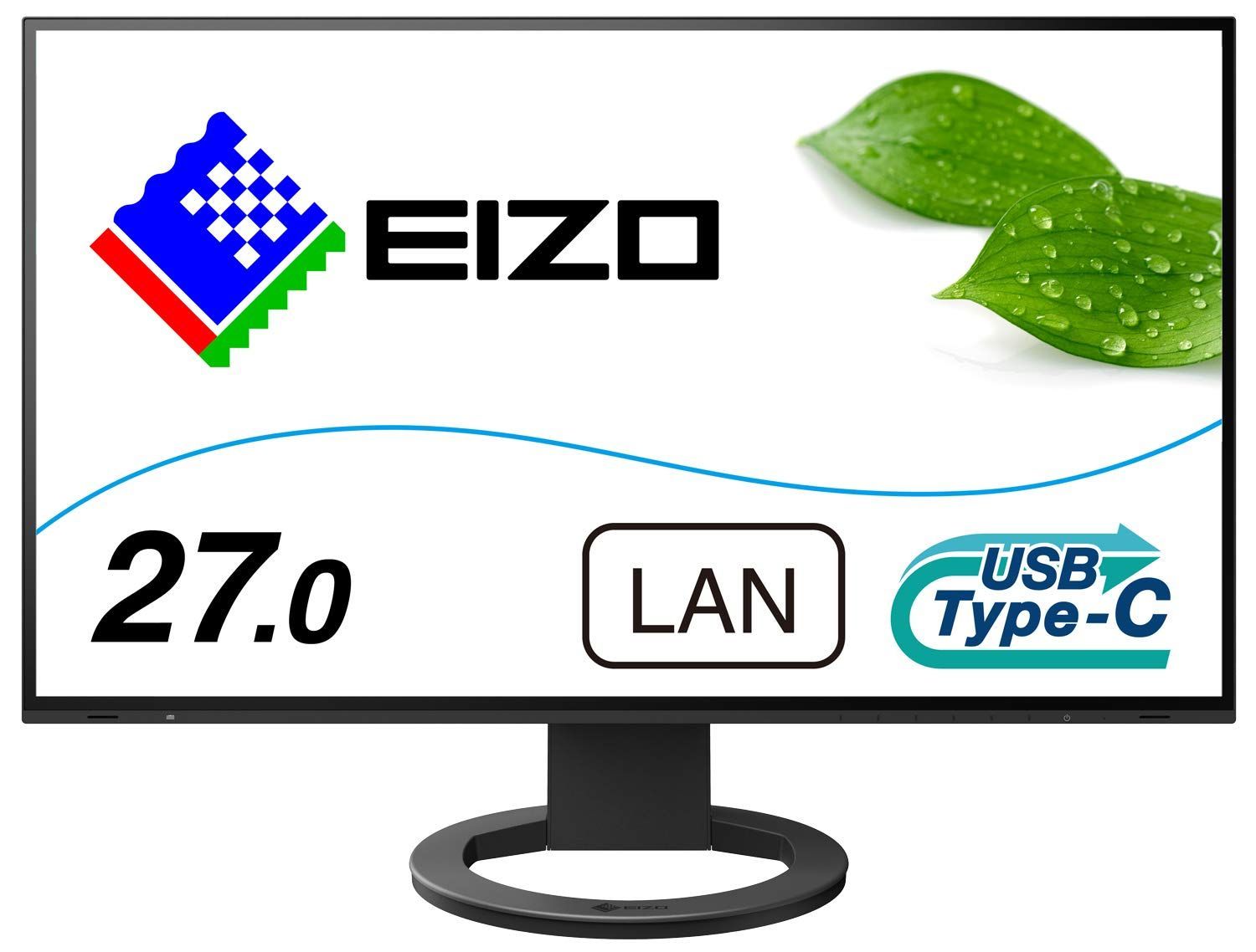 EIZO FlexScan EV2795-BK 27.0型|2560×1440|フレームレスモニター|アンチグ IPS|疲れ目軽減|ブラック