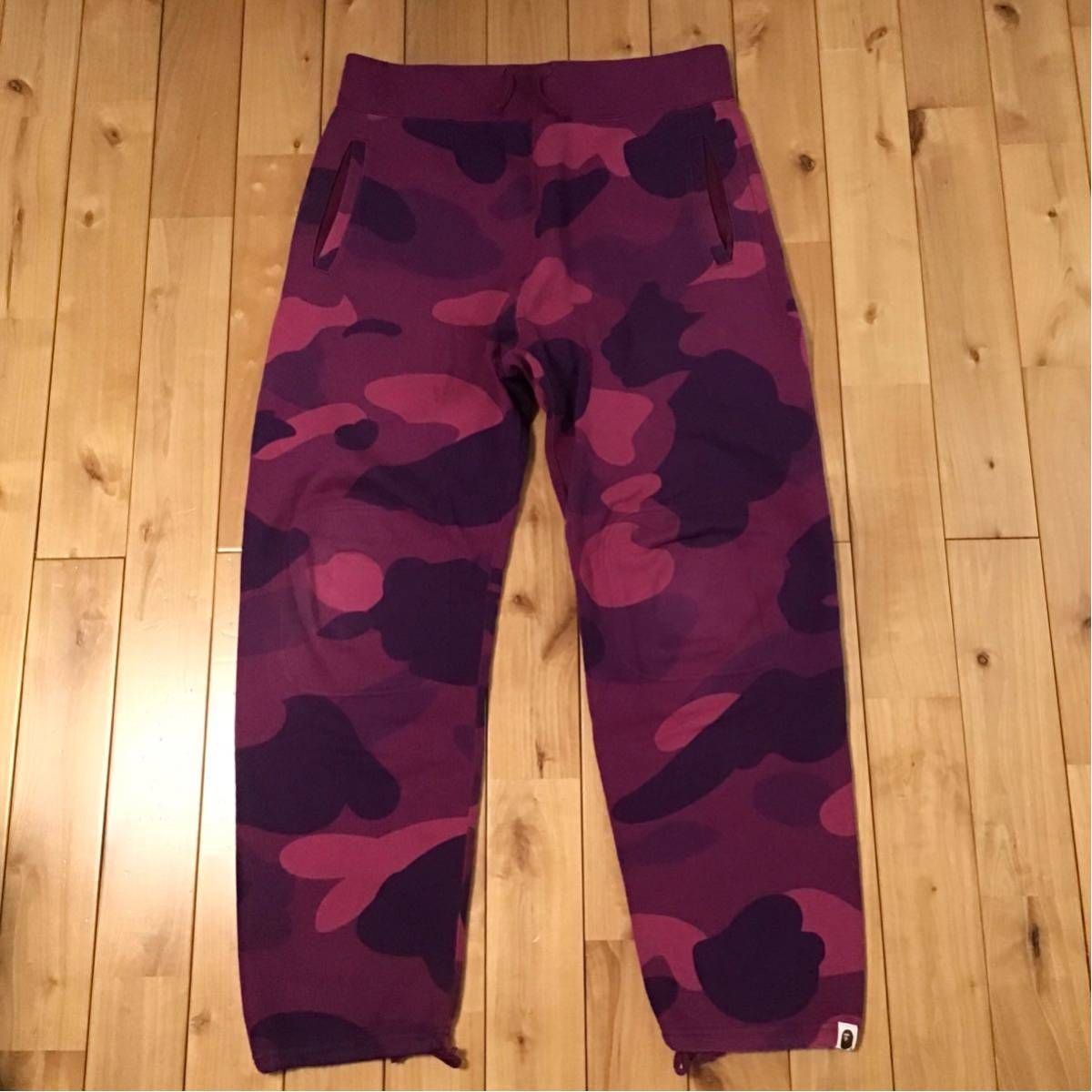BAPE giant Purple camo スウェットパンツ ベイプ ape - メルカリ