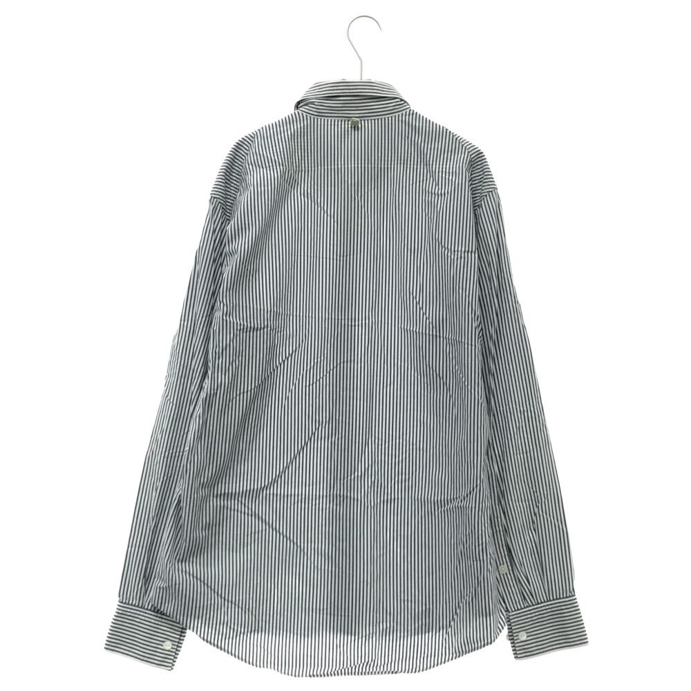 VISVIM (ヴィスヴィム) 長袖シャツ ストライプ ホワイト/ブルー - メルカリ