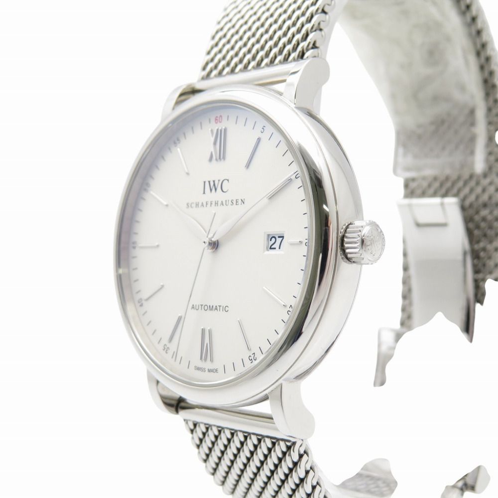 IWC ポートフィノ 自動巻き時計 ホワイト文字盤