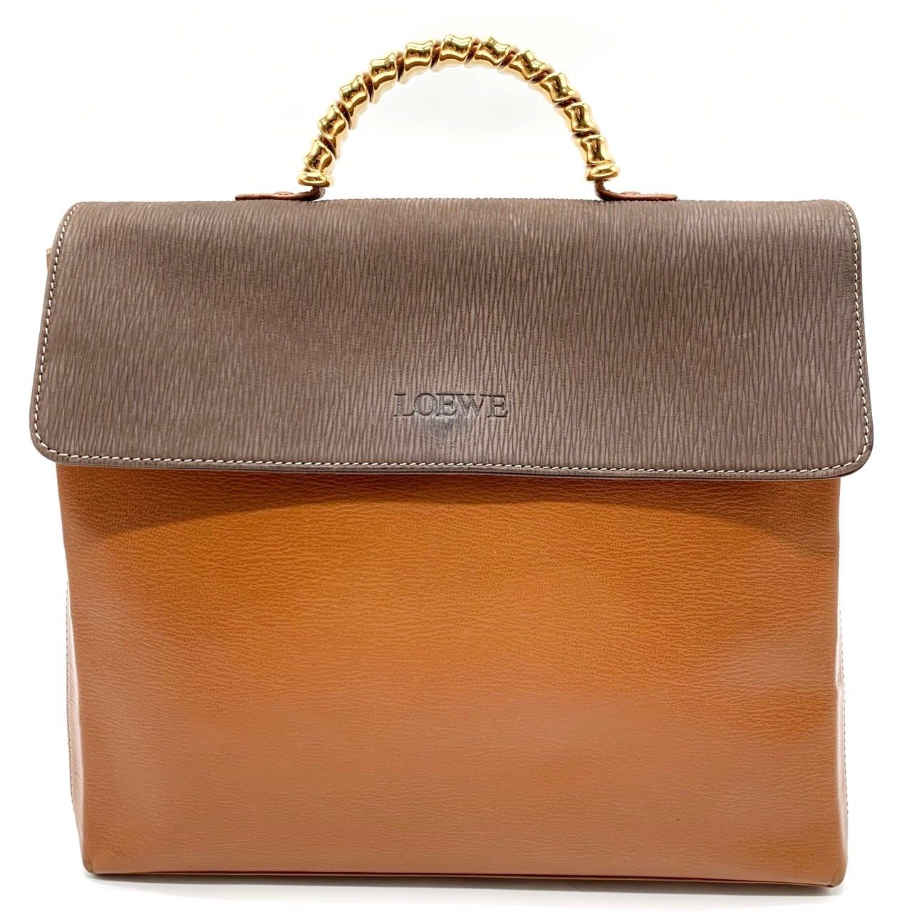 ロエベ ベラスケス 2way ハンドバッグ ショルダーバッグ ロゴ型押し レザー ✨良品✨ LOEWE ロエベ 2way ショルダーバッグ ハンドバッグ