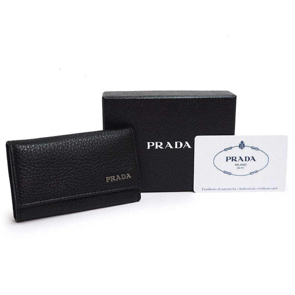 ソフトパープル 専用 美品☆PRADA プラダ キーケース 2PG222 NERO