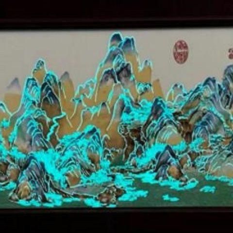 景徳鎮 陶板画 タンカ仏像 仏堂 茶室 客間 装飾品 工芸品 置物 景徳鎮 磁器タンカ仏像陶板画 仏堂書斎 応接間 装飾品 工芸品