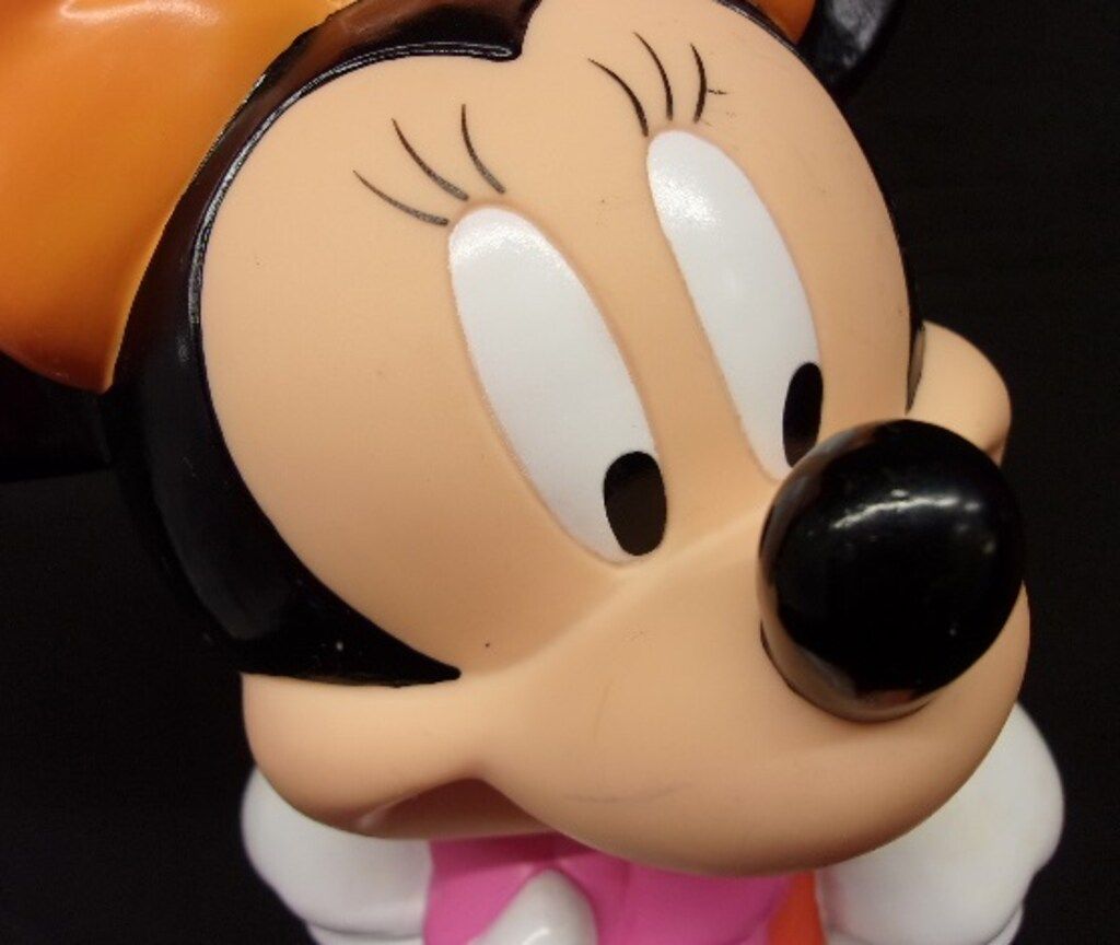 三菱銀行　ミニーマウス　貯金箱　カウンターサイズ 貴重】ディズニー ミニーマウス 東京三菱銀行 貯金箱カウンターサイズ