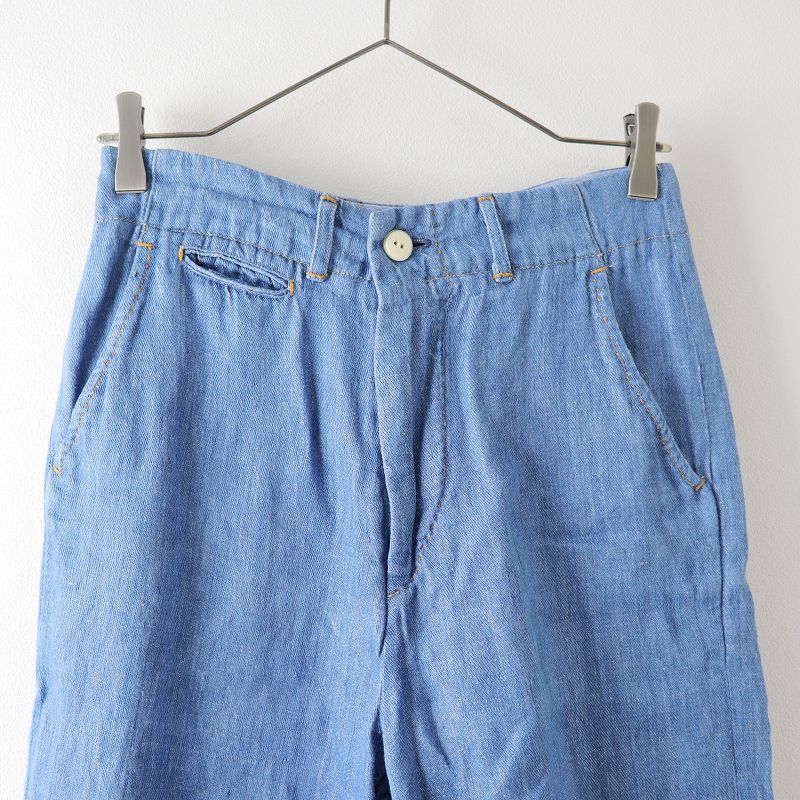 【美品】45rPM デニム　リネン　日本製 45rpm 45R コットンリネンデニムパンツ ブルー1 | DCブランド