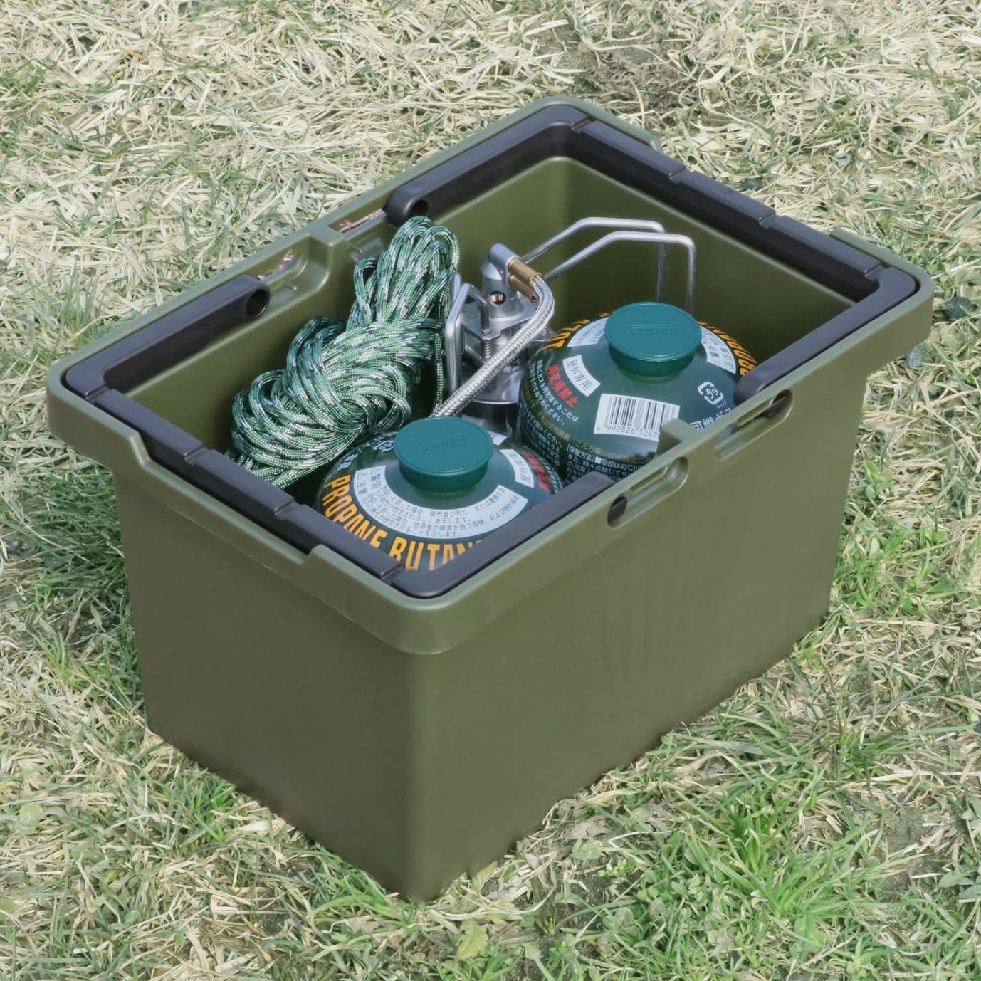 JEJアステージ 収納ボックス セパレートバスケット 45 グリーン 日本製 アウトドア キャンプ 積み重ね SPB-N45G 幅22×奥行31×高さ18cm 10個セット